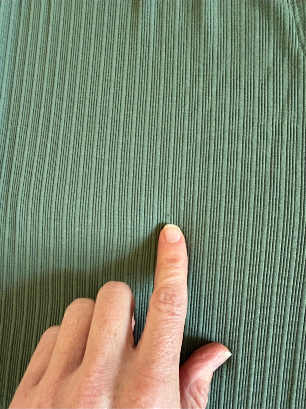nuuds Agave/Olive Green Ribbed Tank Top and Lounge Pants Pajamas - Picture 11 of 15